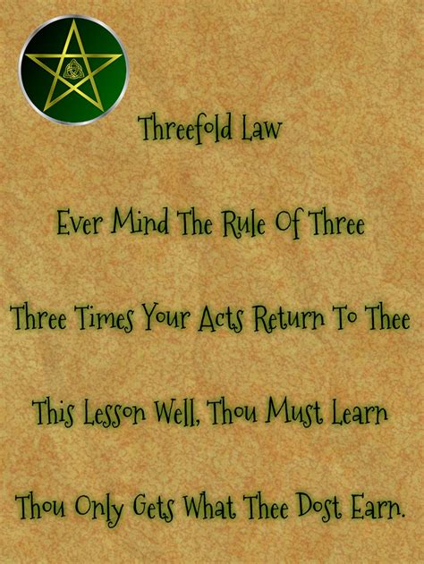 The Threefold Law: The Ripple Effect in Witchcraft Practices